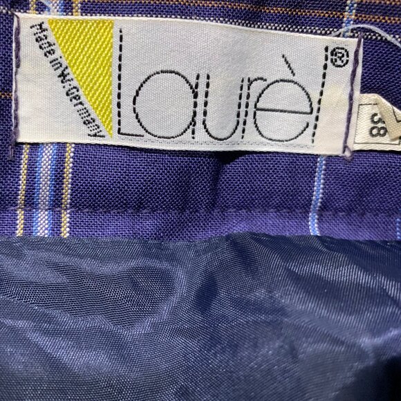 VINTAGE LAUREL MAXI WOOL PLAID PLEATED SKIRTS SIZE 28 - Picture 9 of 9